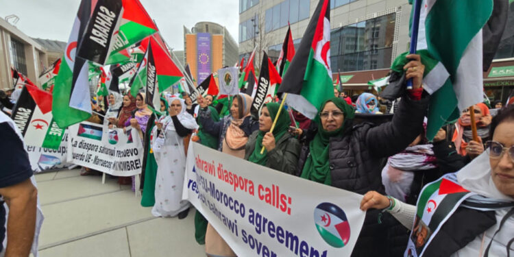 Sahrawi Communities in Europe Protest Before the European Commission Against Illegal Exploitation of Western Sahara’s Resources Sahrawi Communities in Europe Protest Before the European Commission Against Illegal Exploitation of Western Sahara’s Resources